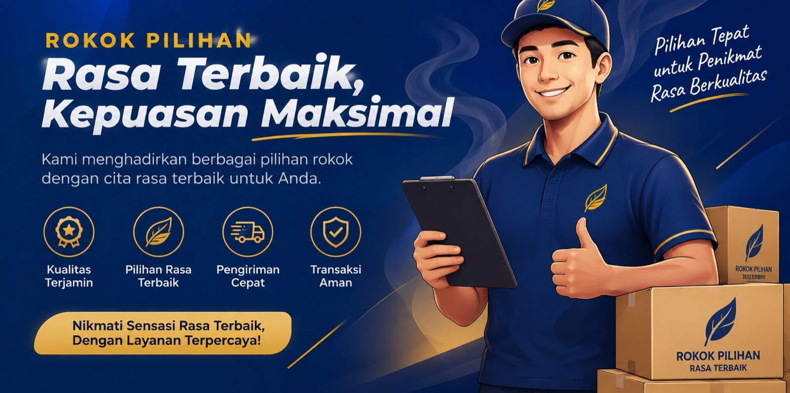 Rokok pilihan rasa terbaik — kualitas terjamin, pengiriman cepat, transaksi aman.